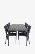 Venture Home - Spisegruppe Break med 6 stole Copacabana - Sort - Spise...