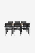 Venture Home - Spisegruppe Holmbeck med 6 stole Copacabana - Natur - S...