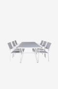 Venture Home - Spisegruppe Virya med 6 stole Copacabana - Hvid - Spise...