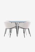 Venture Home - Plaza-spisebord med Evelina-spisebordsstol - Grå - Spis...