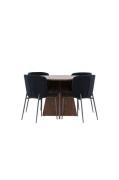 Venture Home - Bootcut-spisebord med Modesto-spisebordsstol - Sort - S...