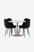 Venture Home - Lycke spisebord med polar spisebordsstol - Sort - Spise...