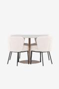 Venture Home - Lycke spisebord med Agnes spisebordsstol - Hvid - Spise...