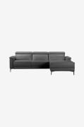 Dorel Home - Hjørnesofa sektionsopdelt sovesofa Perry - Brun - 3-pers....