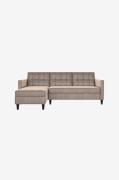 Dorel Home - Hjørnesofa med opbevaring Hartford Ii - Hvid - 3-pers. so...