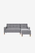 Dorel Home - Chaiselong Sovesofa med opbevaring Lilly - Grå - Sovesofa...