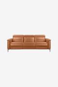 Loft24 - Sofa 3-personers sofa med 2 elektriske liggestole Lund - Brun...