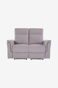 Loft24 - 3-personers sofa med 2 manuelle hvilestole Lund - Grå - 3-per...