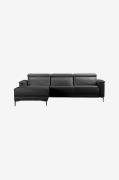 Loft24 - Sofa 2 Sæder 1 Hvilestol Elektrisk Lund - Grå - 2-pers. sofae...