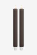 DeluxeHomeart - LED-kronelys 2,2x24 cm 2 stk. - Brun - Lys - - Homeroo...