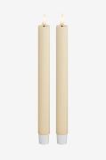 DeluxeHomeart - LED-kronelys 2,2x24 cm 2 stk. - Hvid - Lys - - Homeroo...