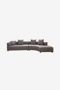 Hanah Home - Hjørnesofa Gondol - Grå - Sofaer - - Homeroom