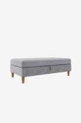 Dorel Home - Puf med opbevaring Lilly - Grå - Fodskamler & puffer - - ...