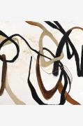 Malerifabrikken - Design Maleri / Once Again / 100x100 Cm - Brun - Bil...