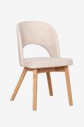 Wood Furniture - Spisebordsstol Michelle, beige, lakeret - Brun - Stol...