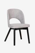 Wood Furniture - Spisebordsstol Michelle, lysegrå, sort - Sort - Stole...