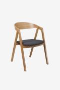 Wood Furniture - Spisebordsstol sæt med to Aldo Tender , mørkegrå - Br...