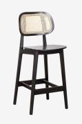 Wood Furniture - Barstol Lula Black Cane , 66 cm - Sort - Barstole & -...