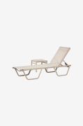 Hanah Home - Sæt med solseng og sidebord Asos - Beige - Solstole & sol...