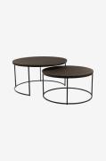 Nordic Furniture Group - Kaffebord Natalie Ø85/S2 eg - Brun - Sofabord...