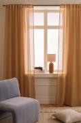 &Home - Gardinlængde med multibånd Mila 2-pak - Beige - Gardinfag med ...