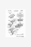 Pelcasa - Plakat Lego - Hvid - Posters - - Homeroom