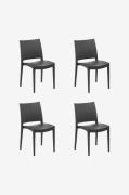 Hanah Home - Stolesæt (4 stk.) Specto - Grå - Spisestole - - Homeroom