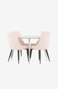 Venture Home - Plaza-spisebord med Leone-spisebordsstol - Beige - Spis...