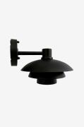 Dyberg Larsen - Væglampe Morph D24 udendørs - Sort - Facadebelysning -...