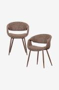WOOOD - Yossi spisestol - sæt med 2 stk. - Brun - Stole - - Homeroom
