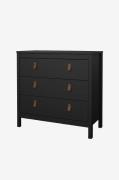 Tvilum - Madrid Kommode 3 skuffer - Sort - Kommoder - - Homeroom