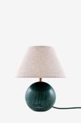 Globen Lighting - Bordlampe Castello 24 Mørkegrøn marmor/beige - Grøn ...