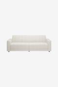 Dorel Home - Allie Ii Sofa 3-personers i fløjl - Hvid - Sovesofaer - -...