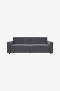 Dorel Home - Allie Ii Sofa 3-personers i fløjl - Grå - Sovesofaer - - ...