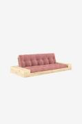 Karup - Base Sovesofa m. 2 sidebokse Tre-personers - Rosa - Sovesofaer...