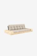Karup - Base Sovesofa m. 2 sidebokse Tre-personers - Beige - Sovesofae...