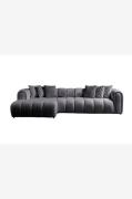 Hanah Home - Hjørnesofa N Line Left - Grå - Sofaer med chaiselong - - ...