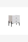 Homitis - Natbord Malta - Hvid - Sengeborde - - Homeroom