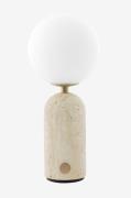 Globen Lighting - Bærbar bordlampe Torrano Beige travertin - Beige - B...