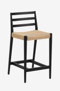 Kave Home - Barstol - analy 2-pak - Sort - Barstole & -taburetter - - ...