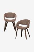 WOOOD - Yossi spisestol - sæt med 2 stk. - Brun - Stole - - Homeroom