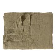 Ib Laursen Klassisk Quilt plaid - oliven - 180x130