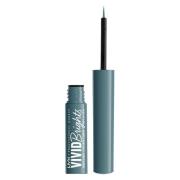 NYX Professional Makeup Vivid Bright Liquid Liner Cyan Simp 01 2