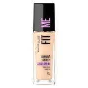 Maybelline New York Fit Me Liquid Foundation Natural Ivory 105 30