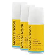 Moss & Noor After Workout Deodorant Clean Eucalyptus 3x60 ml