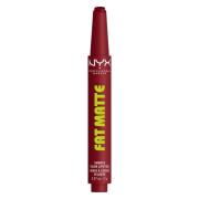 NYX PROFESSIONAL MAKEUP Fat Matte Slick Click Lip Balm 18 Berry S