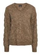 PIECES Pullover 'Bibbi'  brun