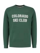 Shiwi Sweatshirt 'Colorado'  mørkegrøn / hvid