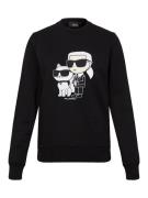 Karl Lagerfeld Sweatshirt 'Ikonik 2.0'  creme / sort / hvid