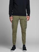 JACK & JONES Cargobukser 'JJIPAUL JJFLAKE'  grøn / oliven / mørkegrøn